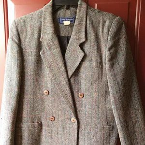 Norton McNaughton double-breasted wool blazer 10P